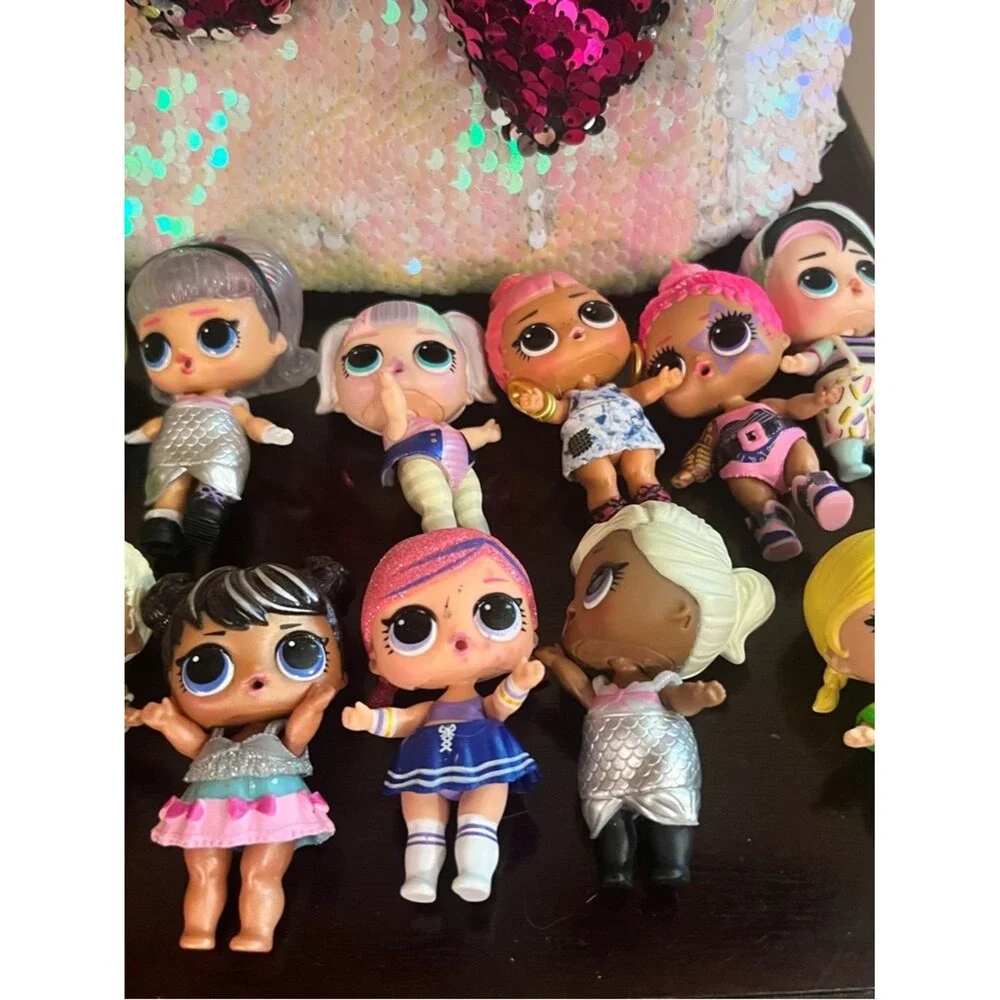 L.O.L. Surprise! Pink Sequin Bow Kids Backpack and Doll  bundle